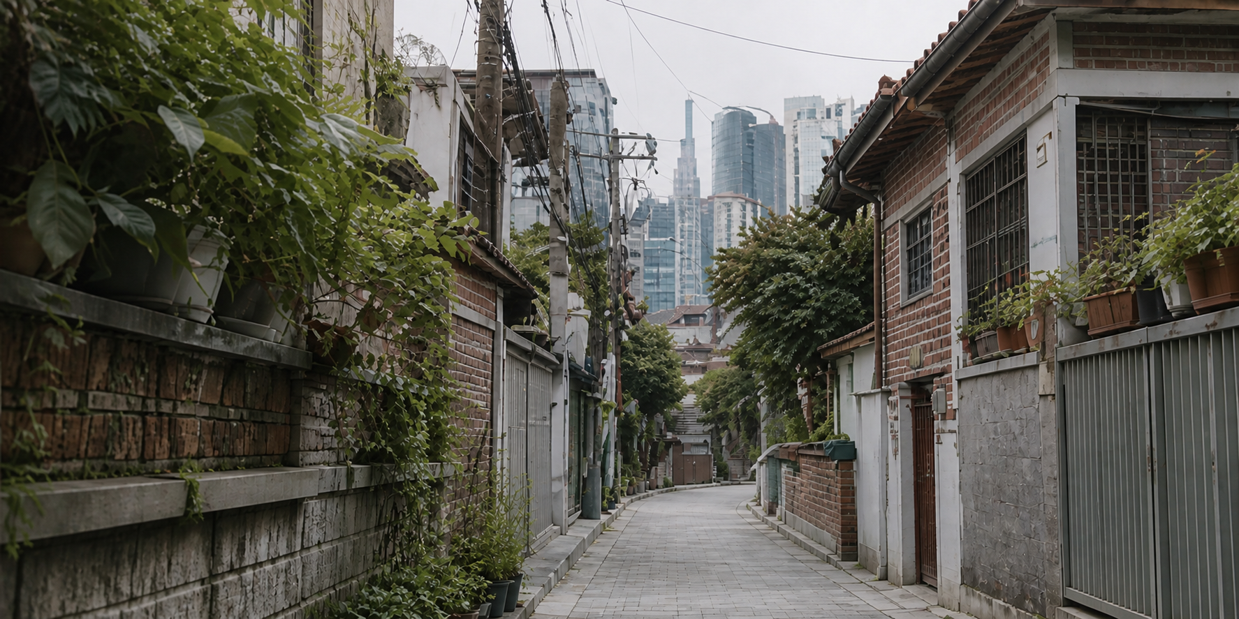 서울 동네를 발견하는 산책 장면
