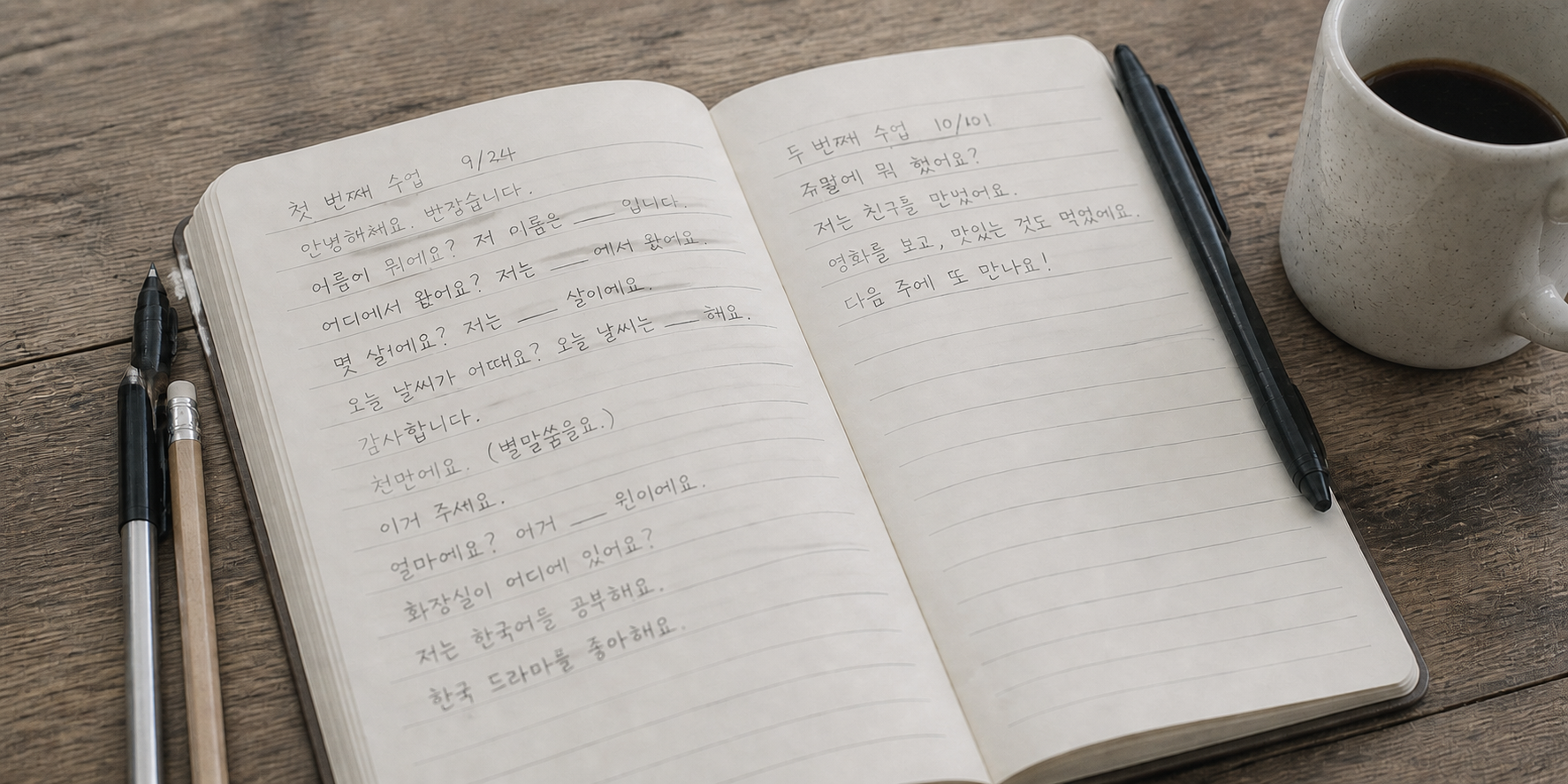 서울 생활 속에서 한국어를 사용하는 모습